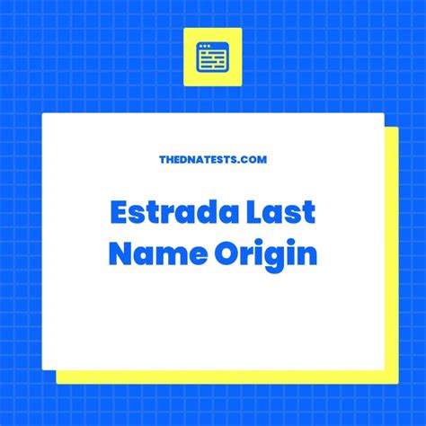 origin of the name estrada.